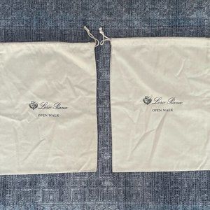 Loro Piana Open Walk Dust Bags Draw String Storage Bag Cotton Bag Made in Italy